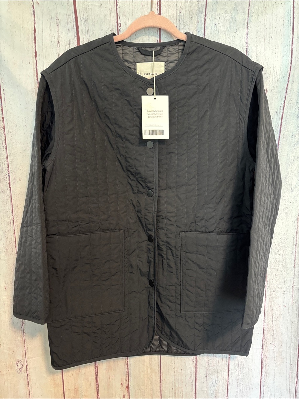 NWT Everlane The Midi Quilted Liner - Picture 7 of 16